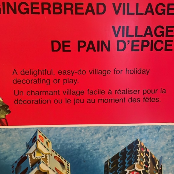 Vintage 1976 NEW Santa’s Helper Gingerbread Village - Picture 5 of 8